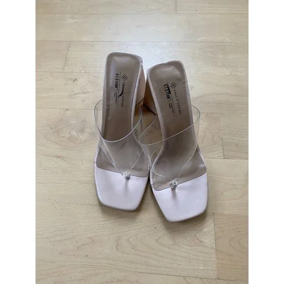 CALL It Spring "Sorayaa" Thong Sandals BNWOT Heels Women New - Picture 3 of 9